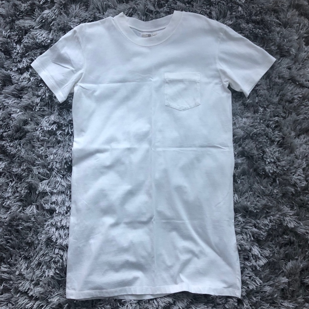 Madewell Pocket T Dress in white
